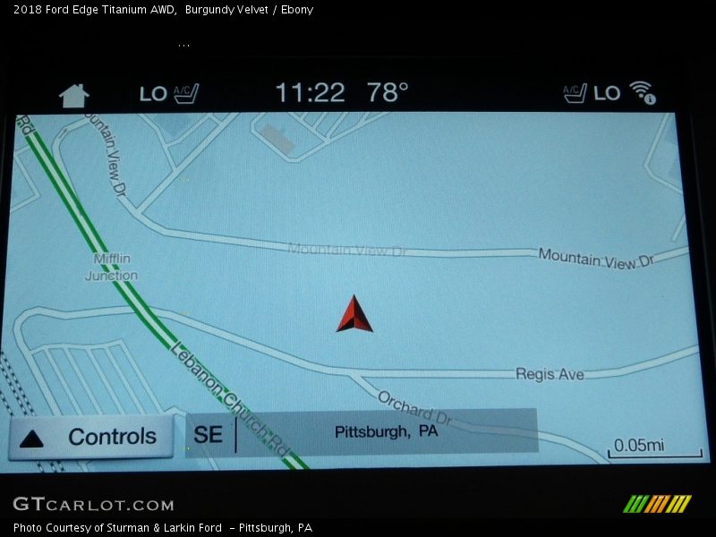 Burgundy Velvet / Ebony 2018 Ford Edge Titanium AWD