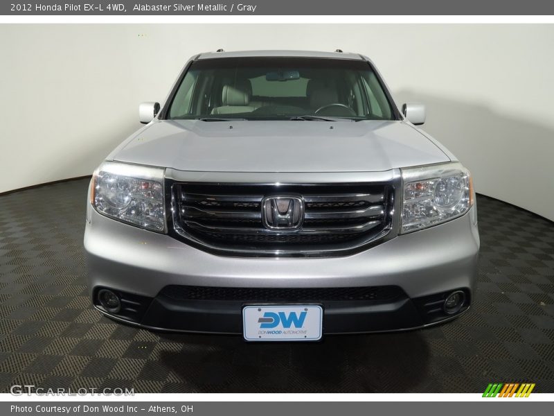 Alabaster Silver Metallic / Gray 2012 Honda Pilot EX-L 4WD