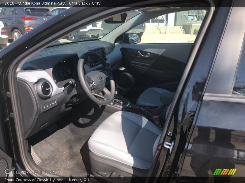 Ultra Black / Gray 2018 Hyundai Kona Ultimate AWD