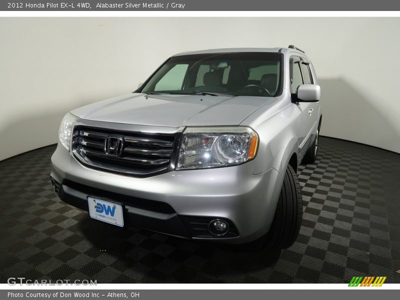 Alabaster Silver Metallic / Gray 2012 Honda Pilot EX-L 4WD