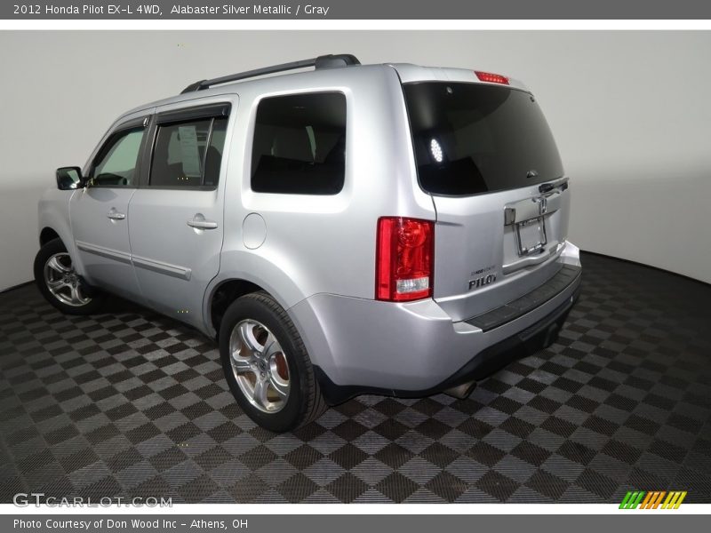 Alabaster Silver Metallic / Gray 2012 Honda Pilot EX-L 4WD