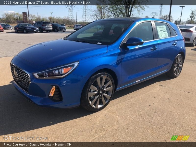 Electric Blue Metallic / Black 2018 Hyundai Elantra GT Sport