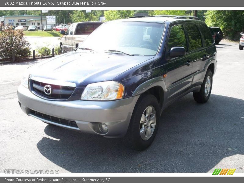 Calypso Blue Metallic / Gray 2002 Mazda Tribute LX V6