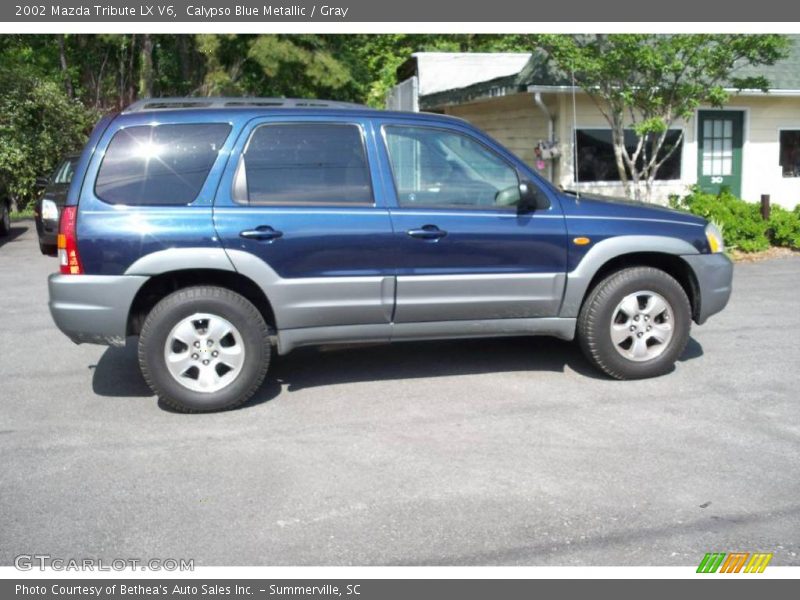 Calypso Blue Metallic / Gray 2002 Mazda Tribute LX V6