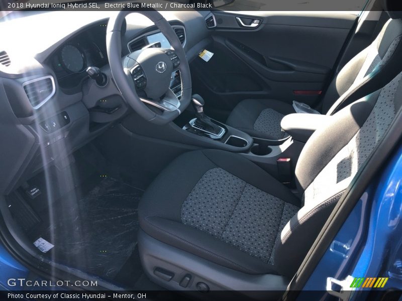 Electric Blue Metallic / Charcoal Black 2018 Hyundai Ioniq Hybrid SEL