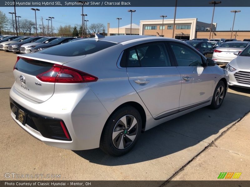 Symphony Air Silver / Charcoal Black 2018 Hyundai Ioniq Hybrid SEL