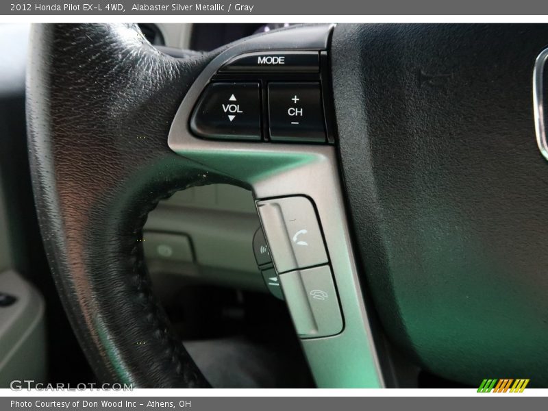 Alabaster Silver Metallic / Gray 2012 Honda Pilot EX-L 4WD