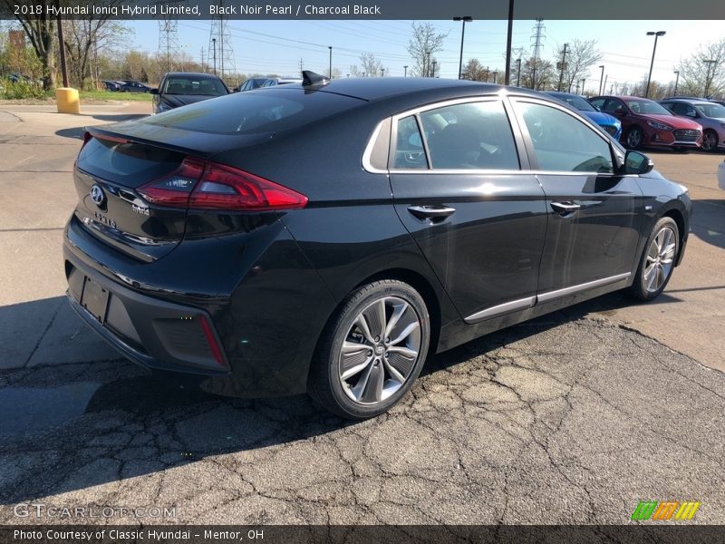 Black Noir Pearl / Charcoal Black 2018 Hyundai Ioniq Hybrid Limited