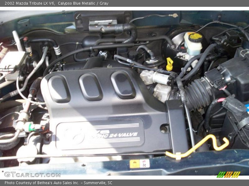 Calypso Blue Metallic / Gray 2002 Mazda Tribute LX V6