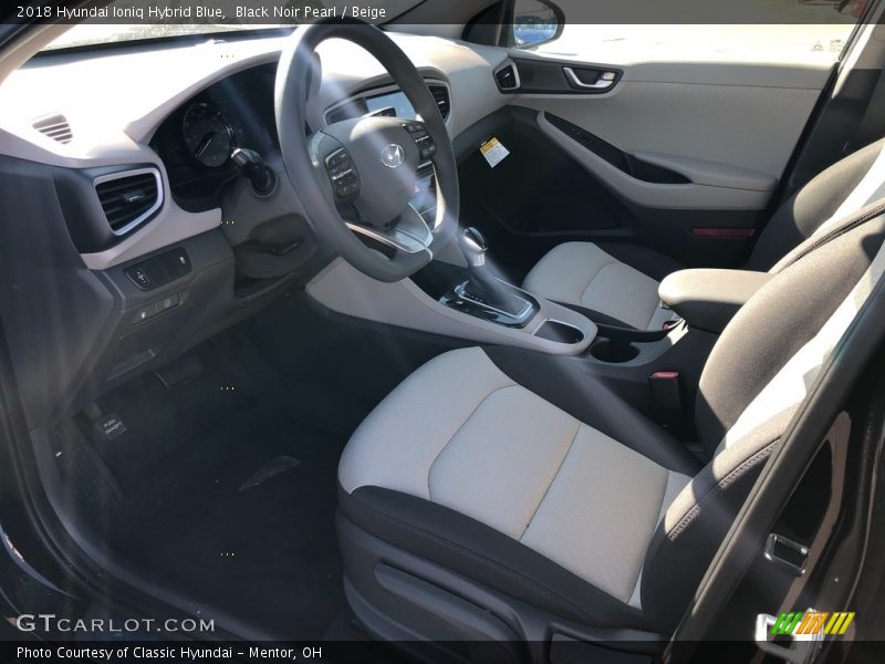  2018 Ioniq Hybrid Blue Beige Interior