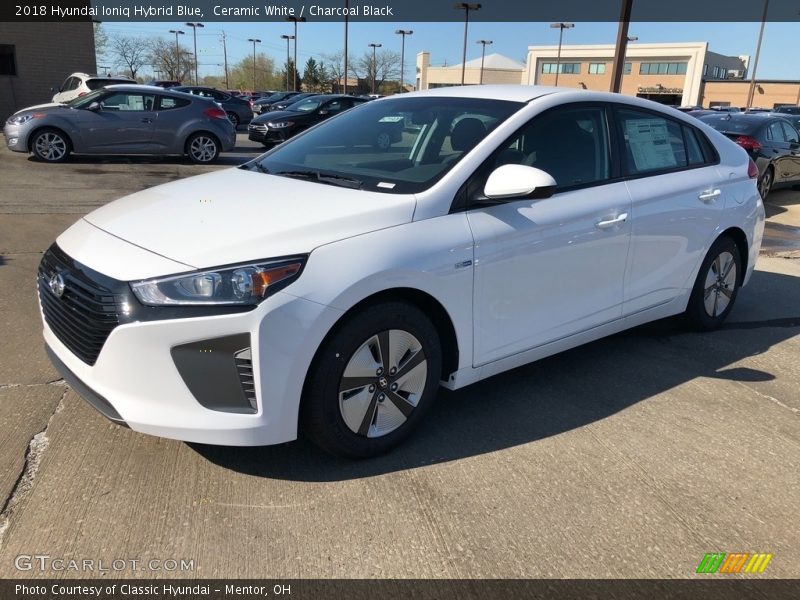 Front 3/4 View of 2018 Ioniq Hybrid Blue