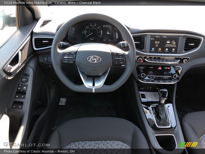 Dashboard of 2018 Ioniq Hybrid Blue