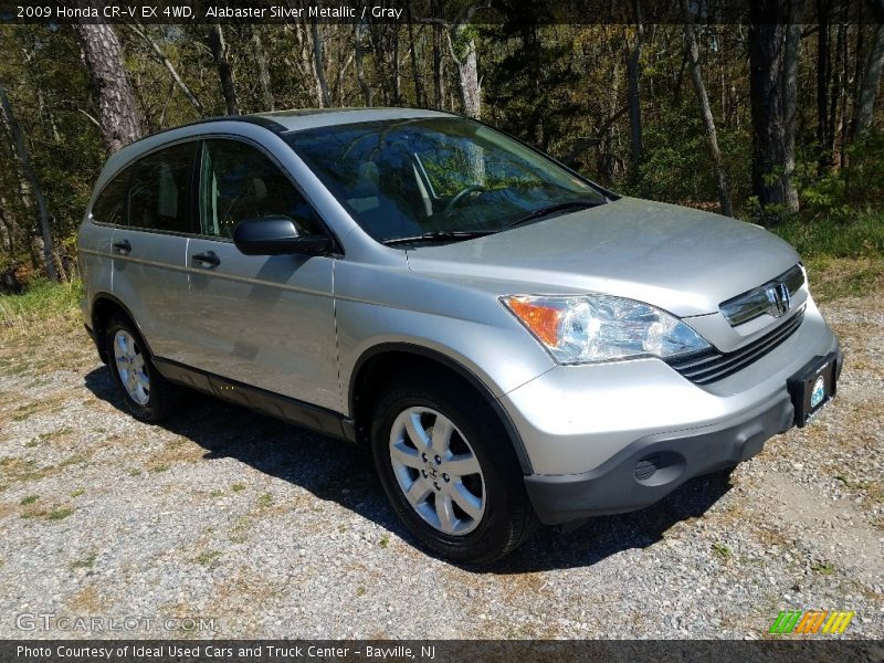 Alabaster Silver Metallic / Gray 2009 Honda CR-V EX 4WD