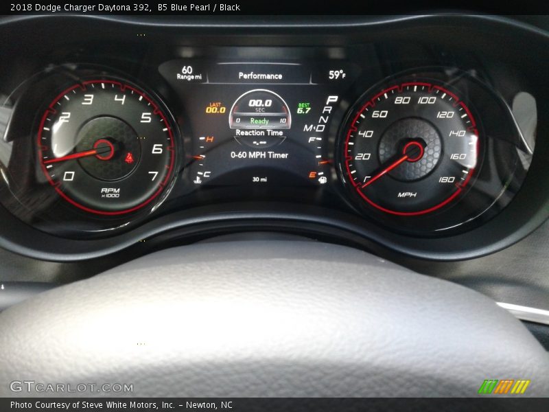 B5 Blue Pearl / Black 2018 Dodge Charger Daytona 392