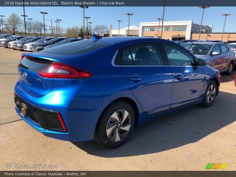 Electric Blue Metallic / Charcoal Black 2018 Hyundai Ioniq Hybrid SEL