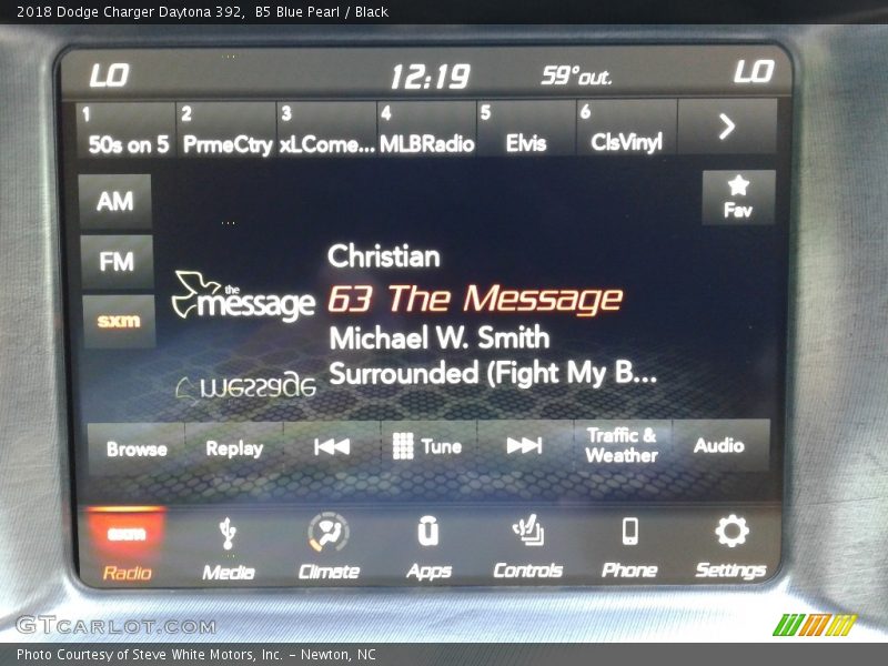 B5 Blue Pearl / Black 2018 Dodge Charger Daytona 392