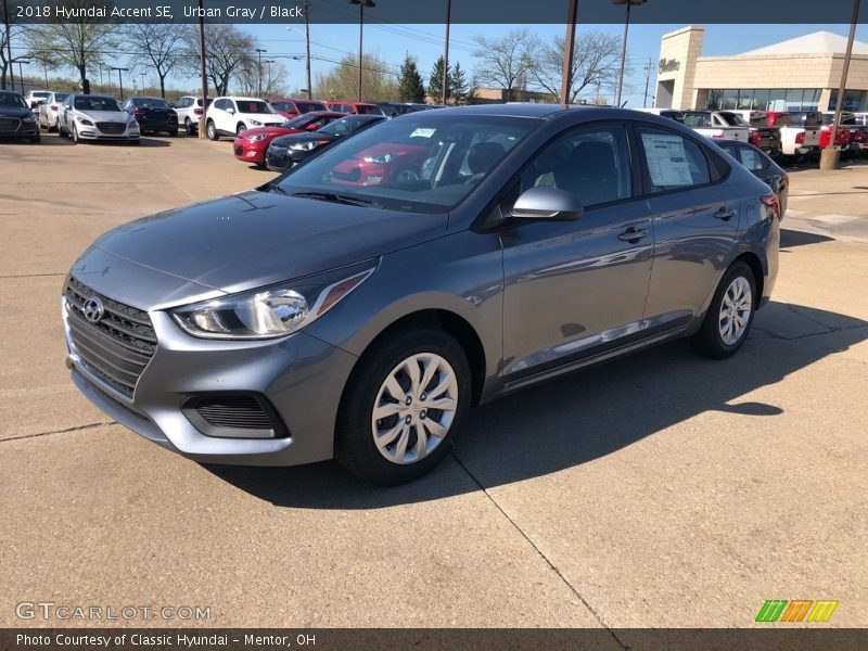 Urban Gray / Black 2018 Hyundai Accent SE