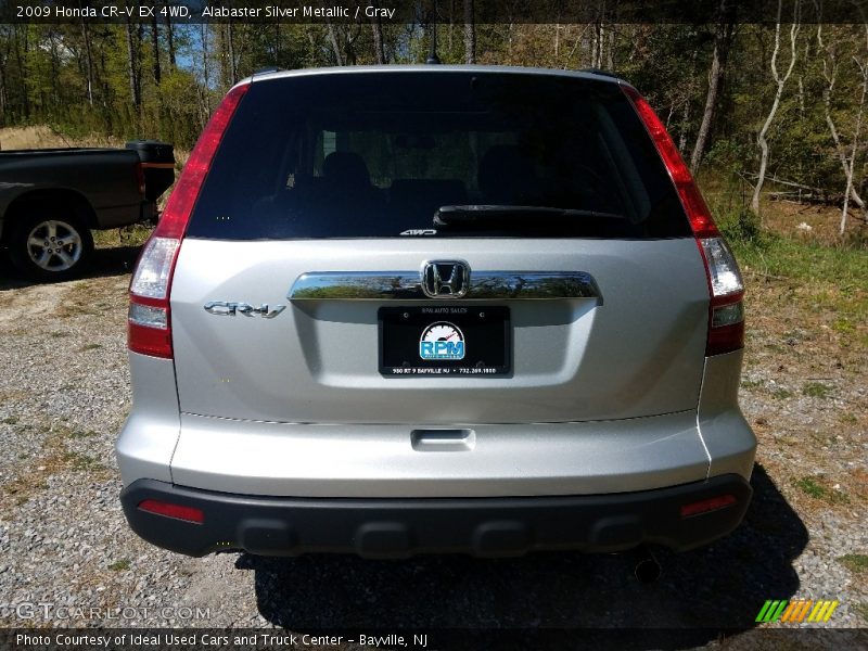 Alabaster Silver Metallic / Gray 2009 Honda CR-V EX 4WD