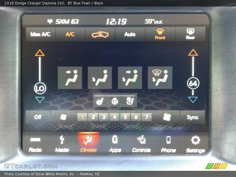 B5 Blue Pearl / Black 2018 Dodge Charger Daytona 392