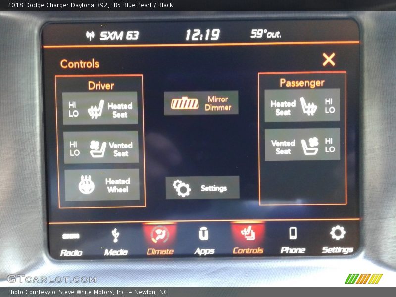 B5 Blue Pearl / Black 2018 Dodge Charger Daytona 392