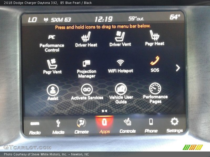 B5 Blue Pearl / Black 2018 Dodge Charger Daytona 392