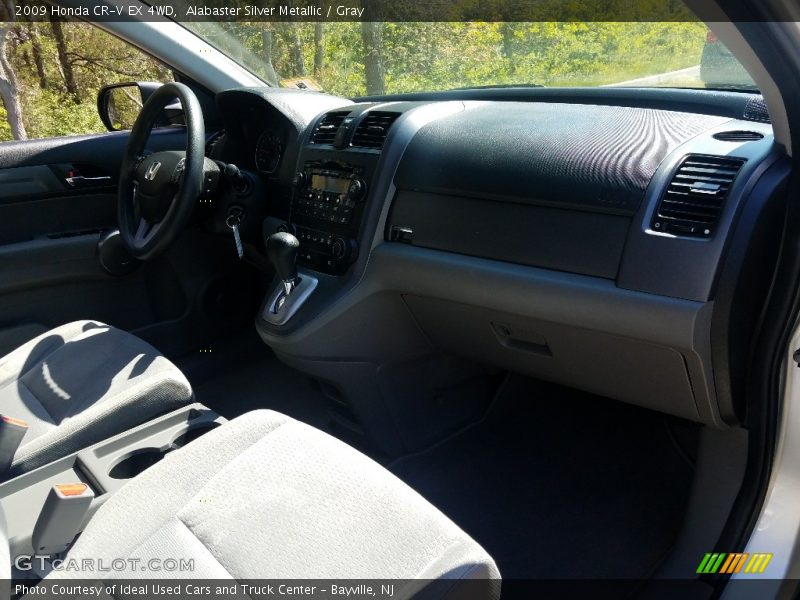 Alabaster Silver Metallic / Gray 2009 Honda CR-V EX 4WD