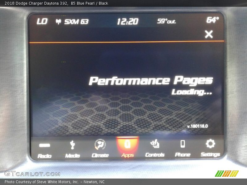 B5 Blue Pearl / Black 2018 Dodge Charger Daytona 392