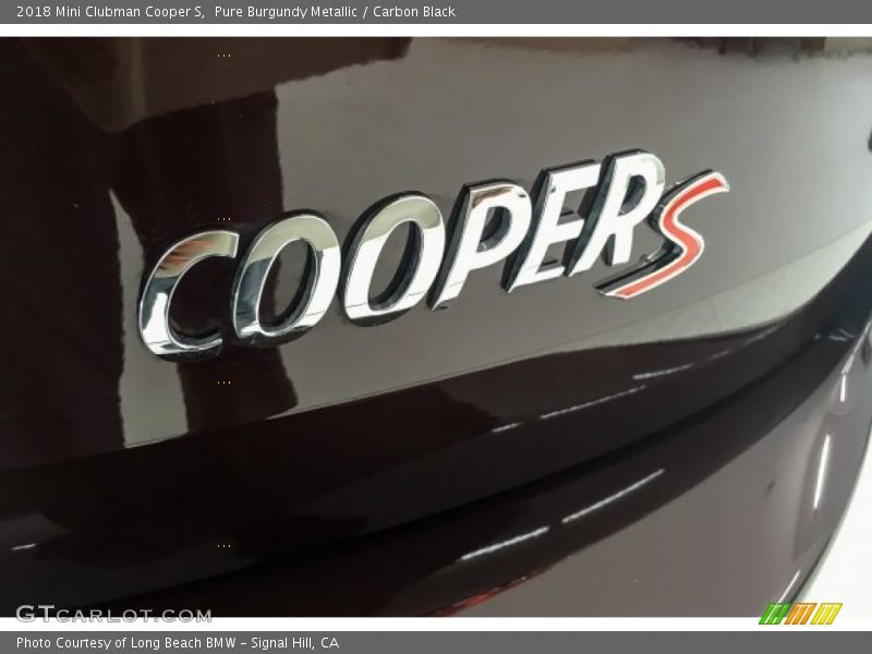 Pure Burgundy Metallic / Carbon Black 2018 Mini Clubman Cooper S