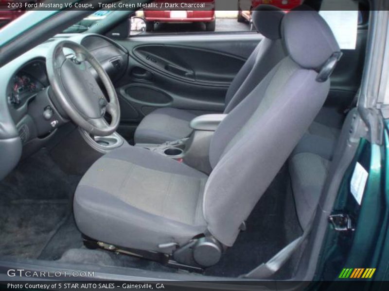 Tropic Green Metallic / Dark Charcoal 2003 Ford Mustang V6 Coupe