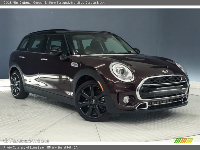 Pure Burgundy Metallic / Carbon Black 2018 Mini Clubman Cooper S