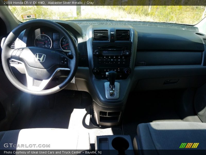 Alabaster Silver Metallic / Gray 2009 Honda CR-V EX 4WD