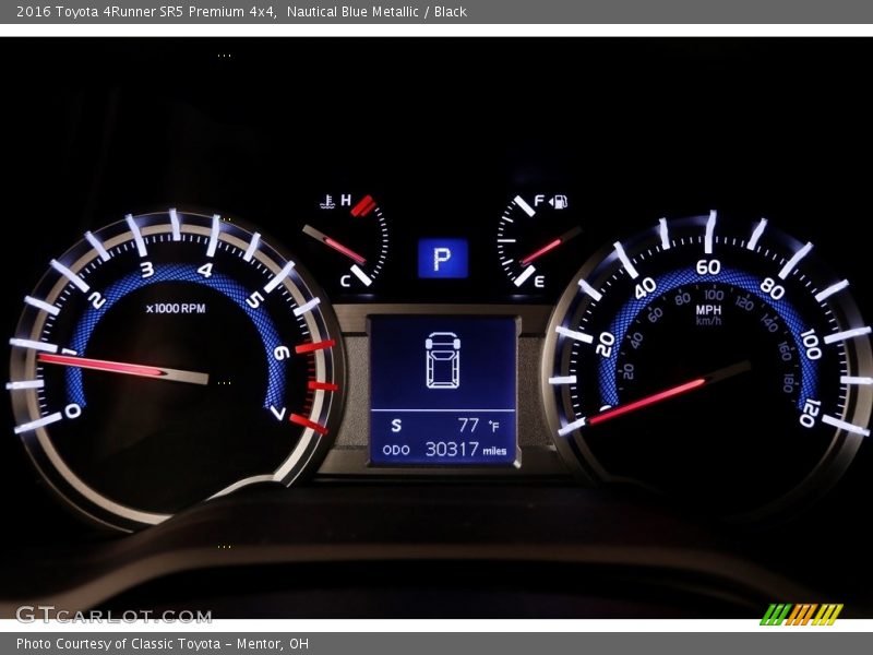 Nautical Blue Metallic / Black 2016 Toyota 4Runner SR5 Premium 4x4