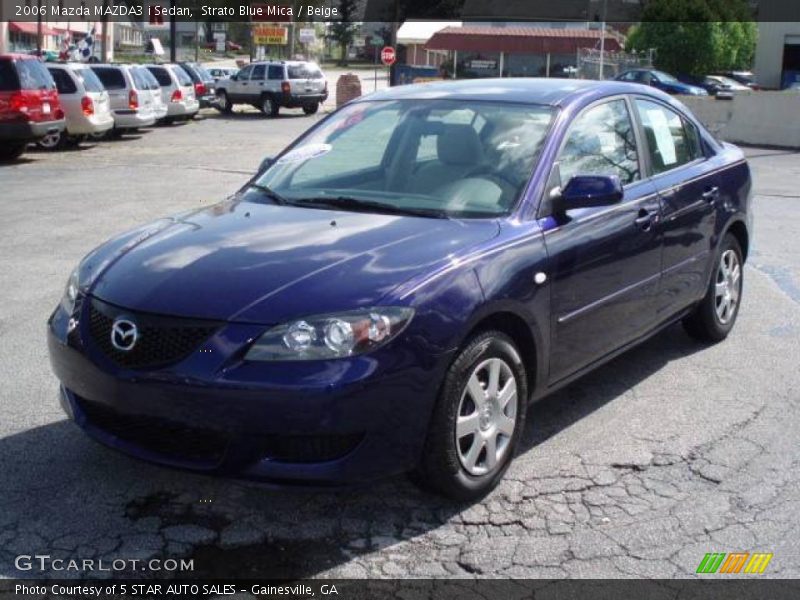 Strato Blue Mica / Beige 2006 Mazda MAZDA3 i Sedan