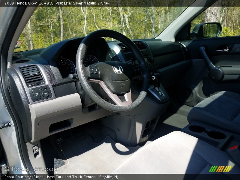 Alabaster Silver Metallic / Gray 2009 Honda CR-V EX 4WD