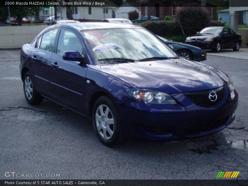 Strato Blue Mica / Beige 2006 Mazda MAZDA3 i Sedan