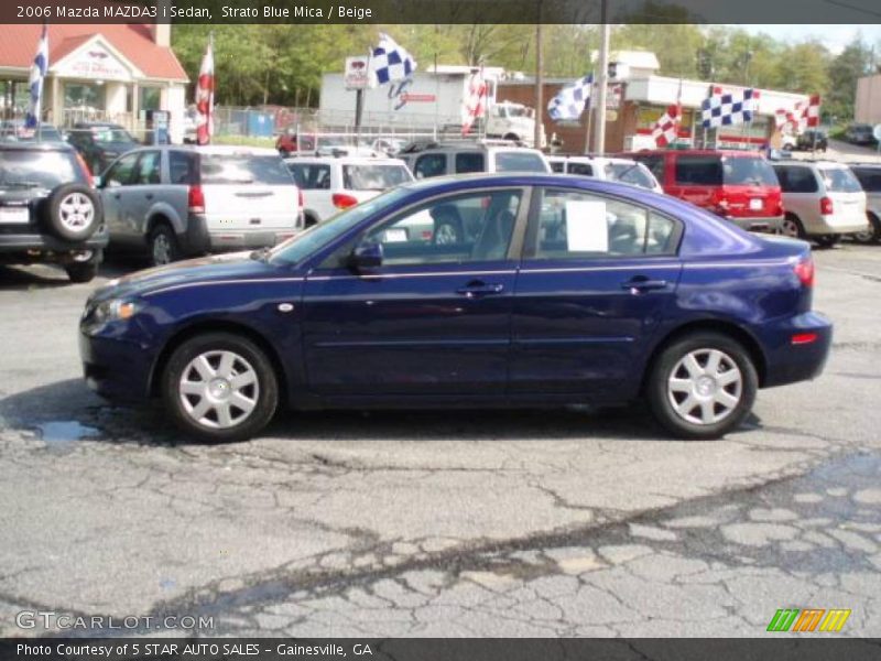 Strato Blue Mica / Beige 2006 Mazda MAZDA3 i Sedan