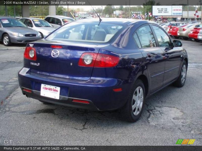 Strato Blue Mica / Beige 2006 Mazda MAZDA3 i Sedan