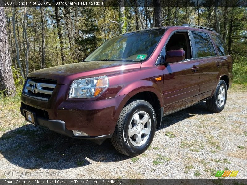 Dark Cherry Pearl / Saddle 2007 Honda Pilot EX 4WD