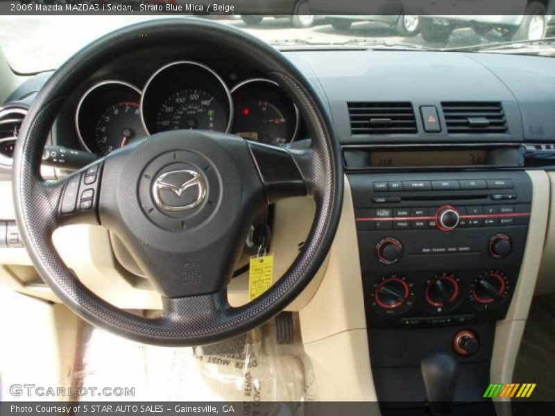 Strato Blue Mica / Beige 2006 Mazda MAZDA3 i Sedan