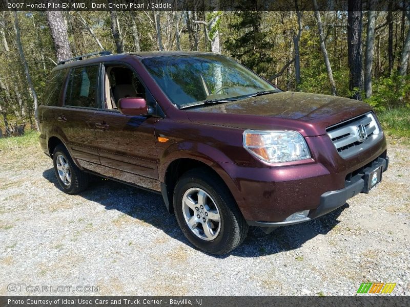 Dark Cherry Pearl / Saddle 2007 Honda Pilot EX 4WD