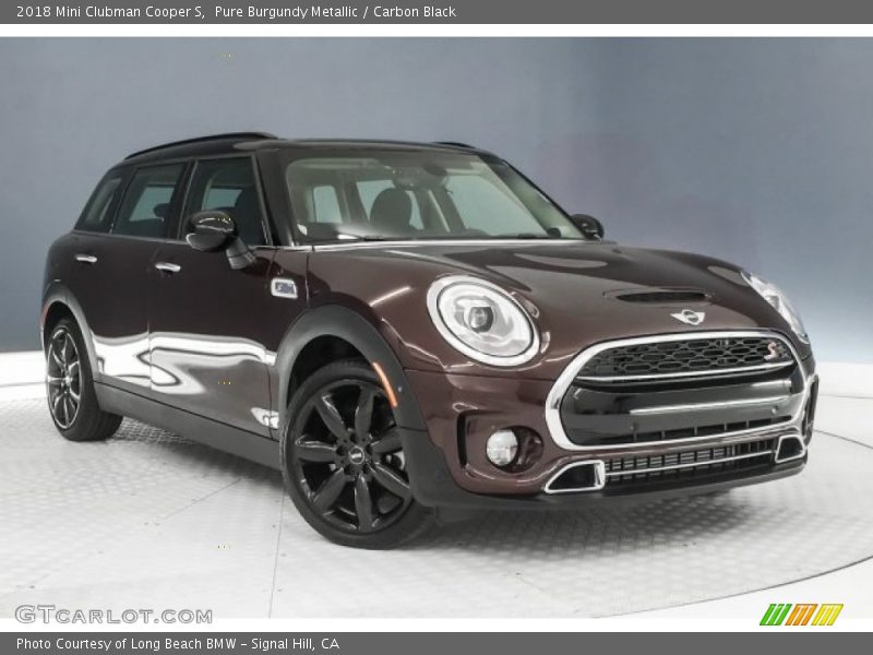 Pure Burgundy Metallic / Carbon Black 2018 Mini Clubman Cooper S