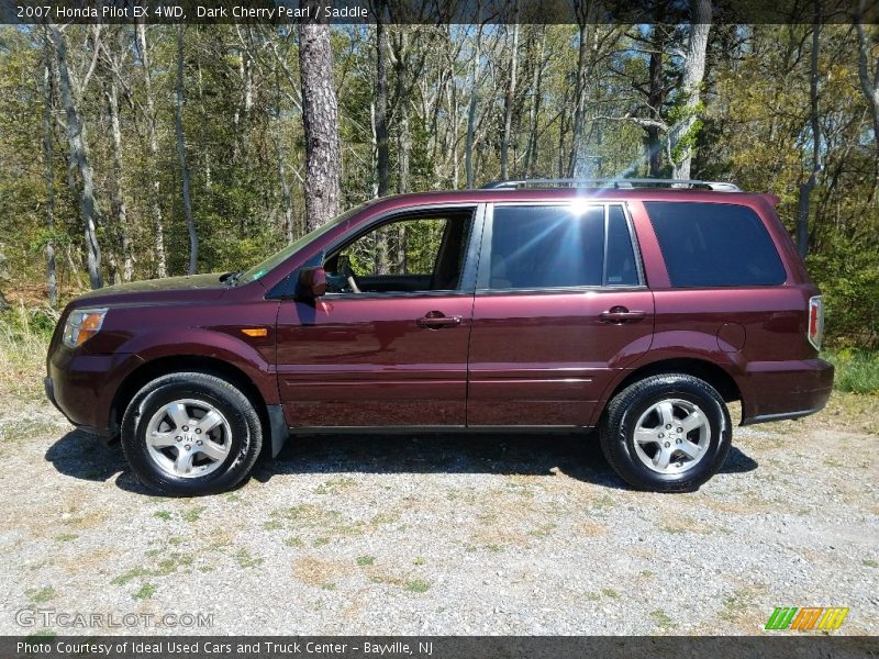 Dark Cherry Pearl / Saddle 2007 Honda Pilot EX 4WD