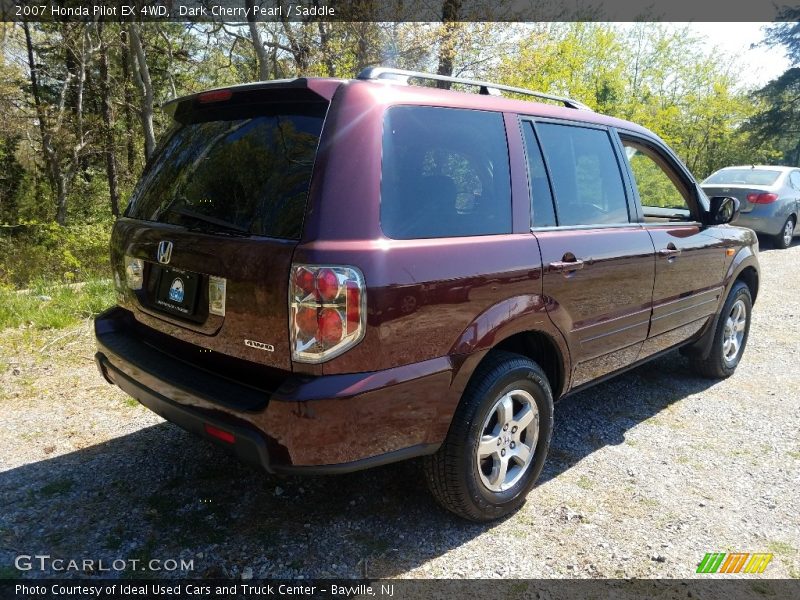 Dark Cherry Pearl / Saddle 2007 Honda Pilot EX 4WD
