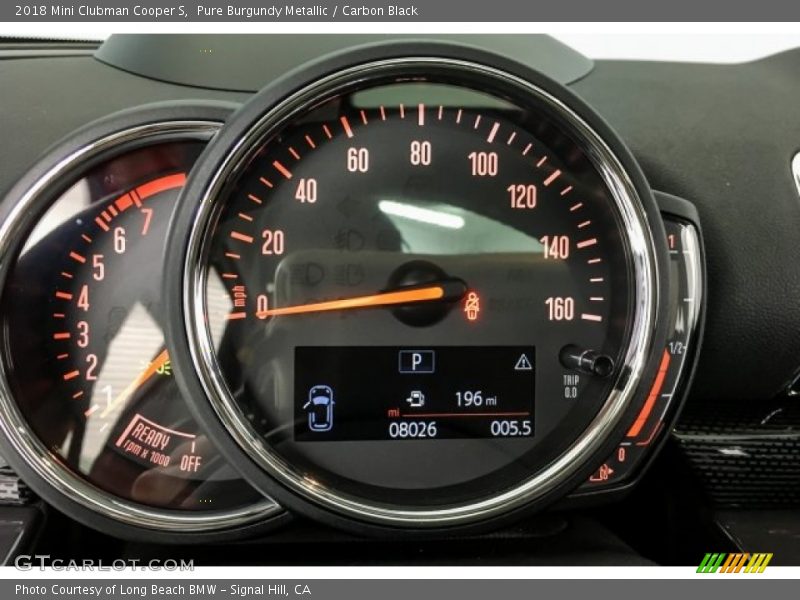 Pure Burgundy Metallic / Carbon Black 2018 Mini Clubman Cooper S