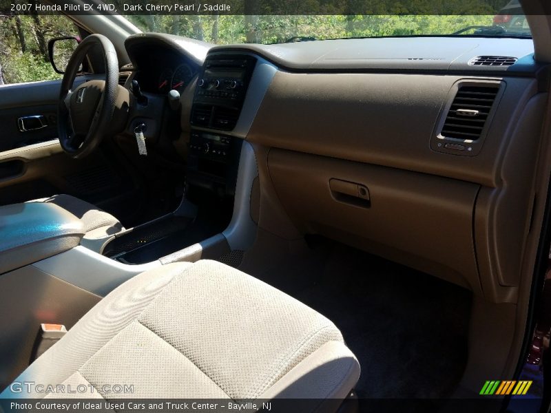 Dark Cherry Pearl / Saddle 2007 Honda Pilot EX 4WD