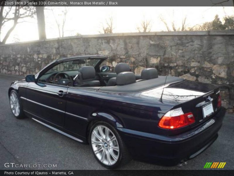 Monaco Blue Metallic / Black 2005 BMW 3 Series 330i Convertible