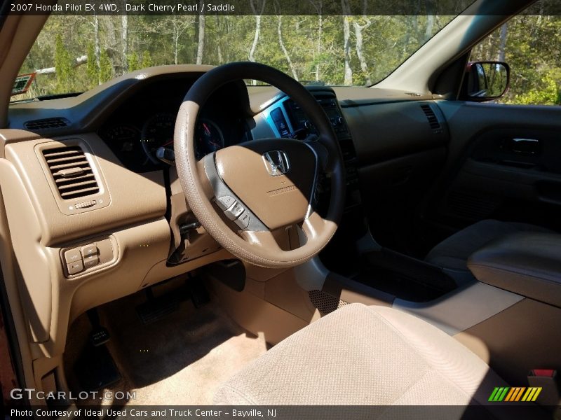 Dark Cherry Pearl / Saddle 2007 Honda Pilot EX 4WD