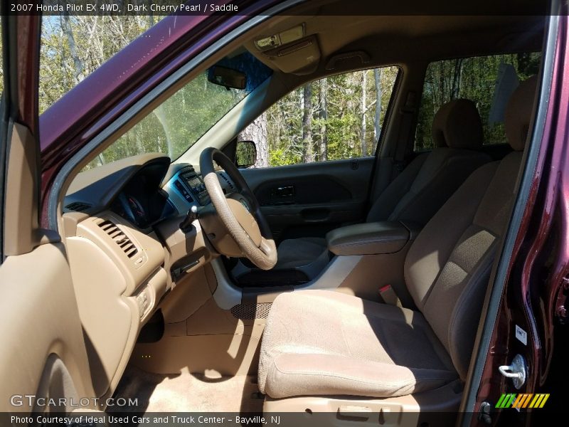 Dark Cherry Pearl / Saddle 2007 Honda Pilot EX 4WD