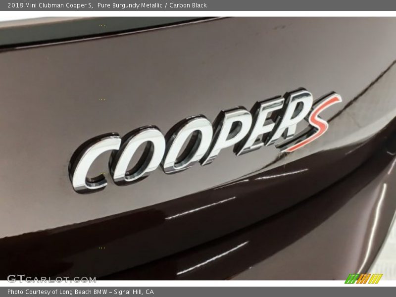 Pure Burgundy Metallic / Carbon Black 2018 Mini Clubman Cooper S