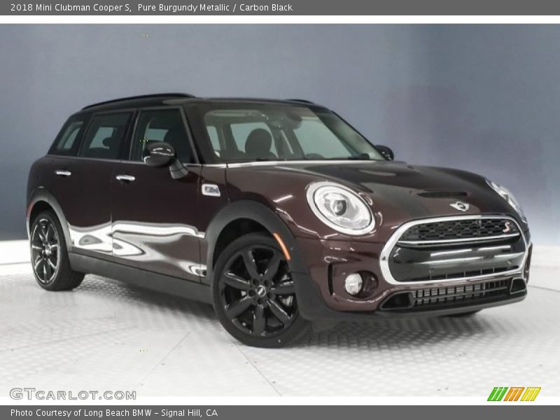 Pure Burgundy Metallic / Carbon Black 2018 Mini Clubman Cooper S